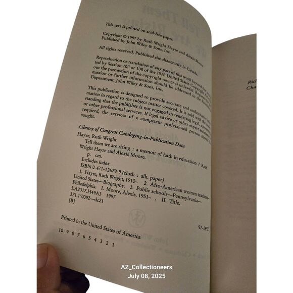 We tell them we are rising by Ruth Wright Hayre and Alexis Moore - John wiley & - Picture 3 of 7